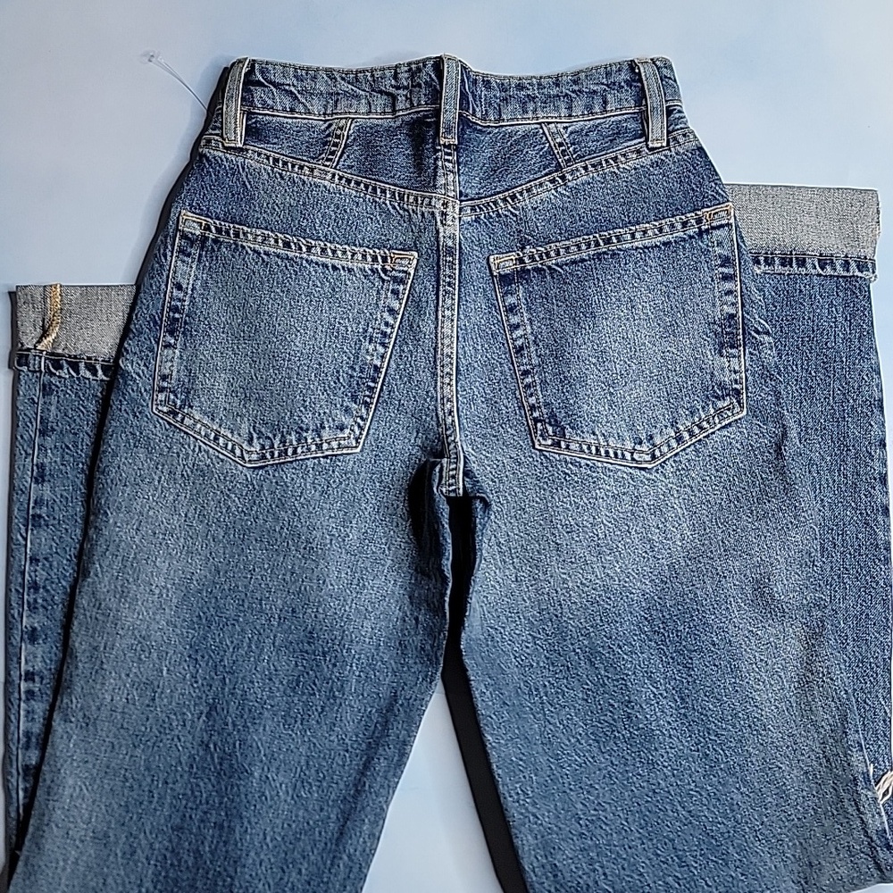 Free People High-Rise Distressed Jeans Size 24 - Picture 6 of 6